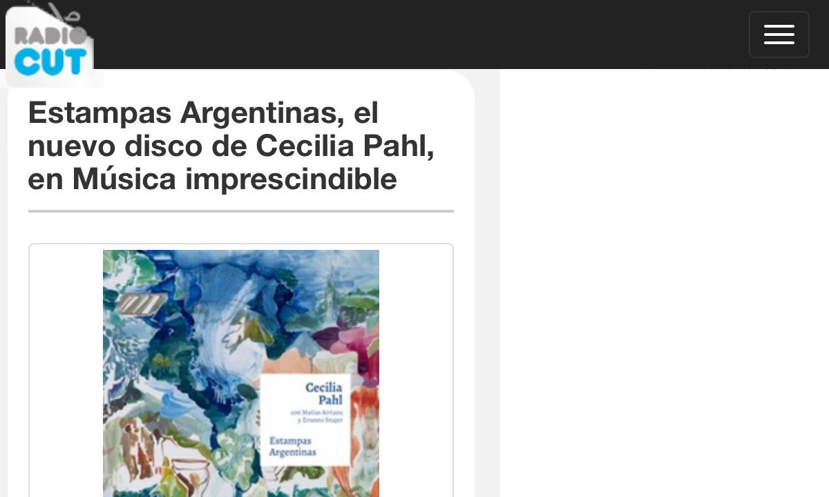  Estampas Argentinas, el nuevo disco de Cecilia Pahl.