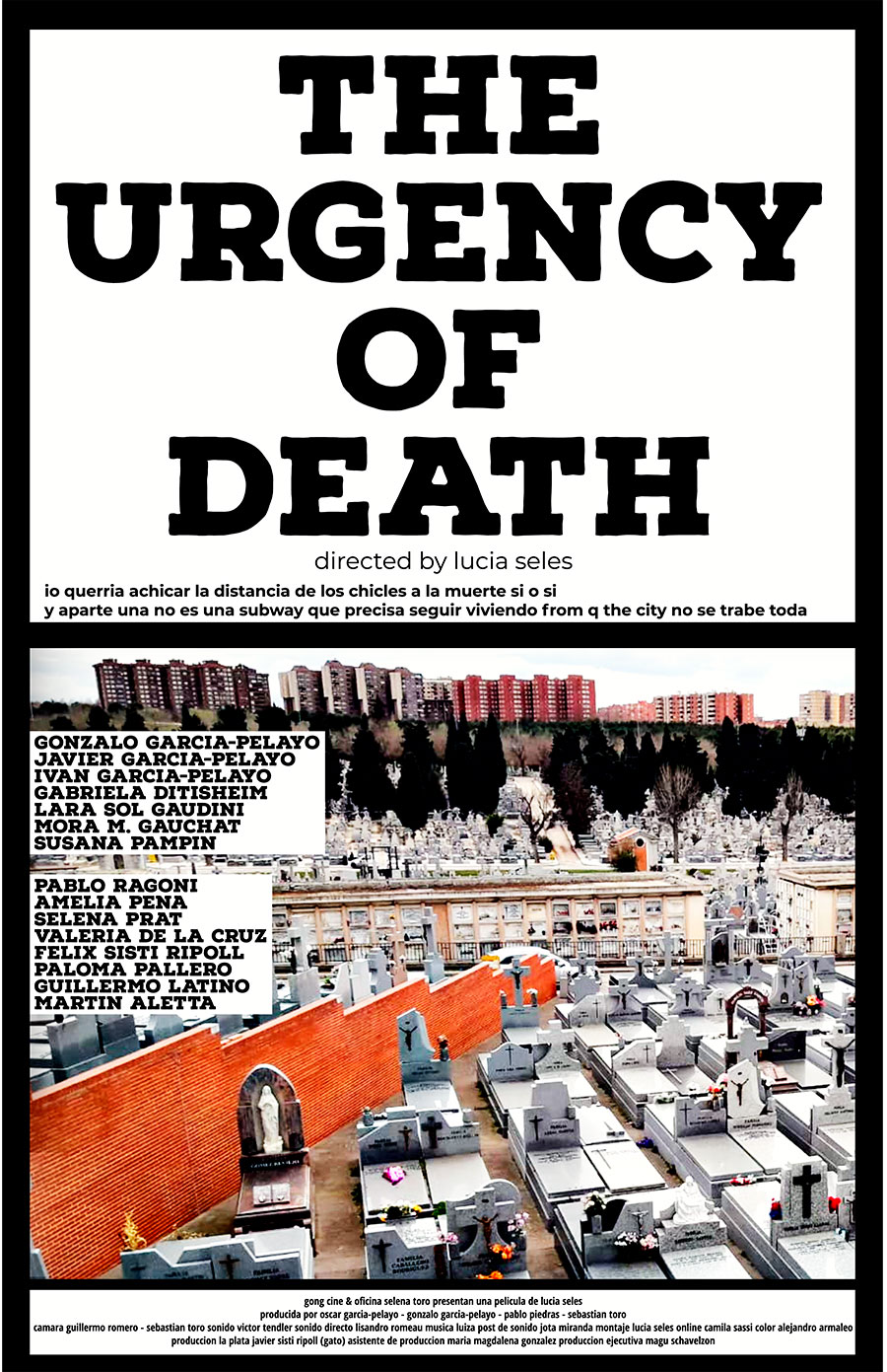 Afiche THE URGENCY OF DEATH