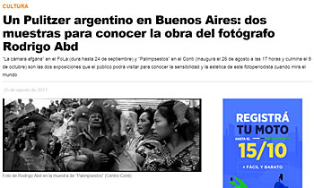 Un Pulitzer argentino en Buenos Aires: dos muestras para conocer la obra del fotógrafo Rodrigo Abd
